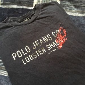 Polo Jeans co lobster shack tee medium navy